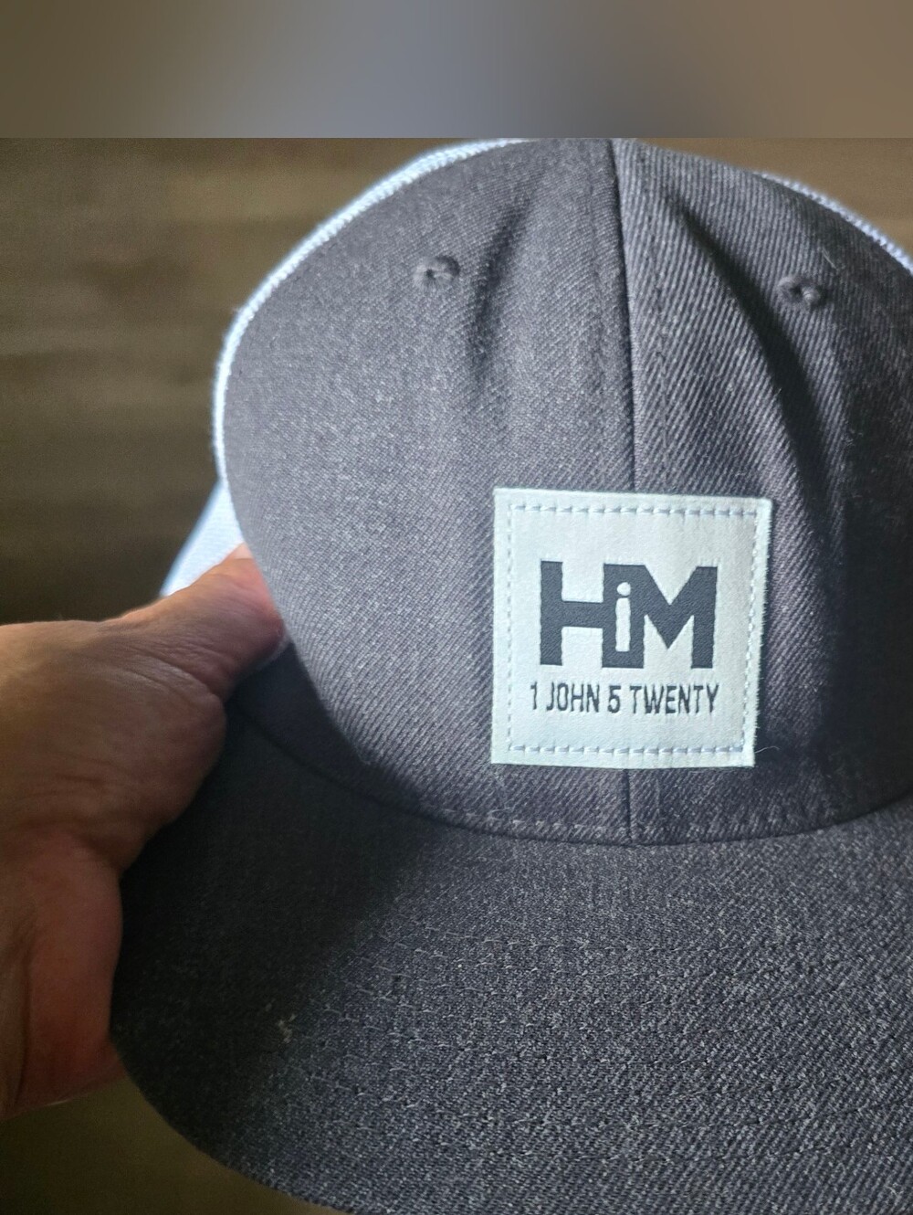 HM 1 John 5 Twenty Black Baseball Cap